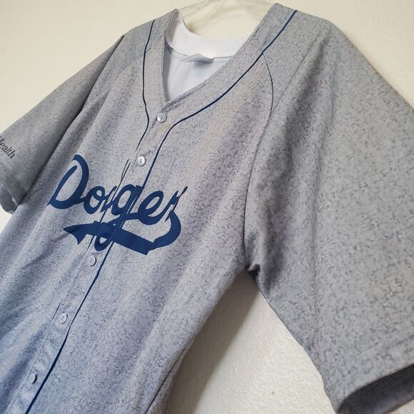 Dodgers Jersey XL Jackie Robinson #42 Gray Los Angeles LA Dodgers 75th Anniv MLB - Picture 11 of 16